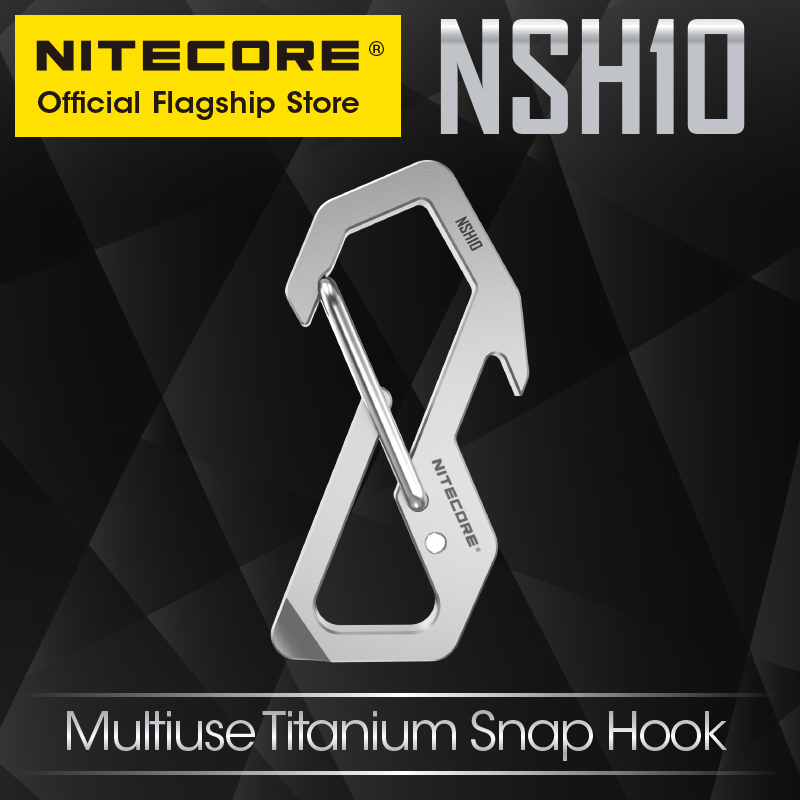Edc Carry Kit - Nitecore nsh10 multiuso titânio snap gancho