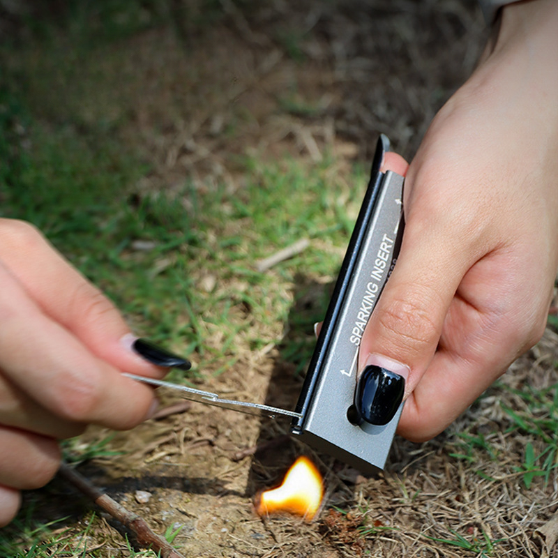 Ferro Rod Striker - Kit de Acendimento de Fogo Essencial