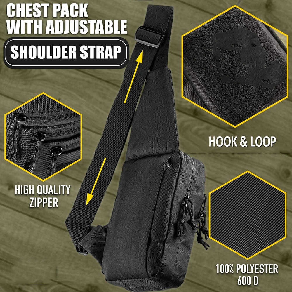 Edc Carry All - Bolsa tipo estilingue crossbody de caça