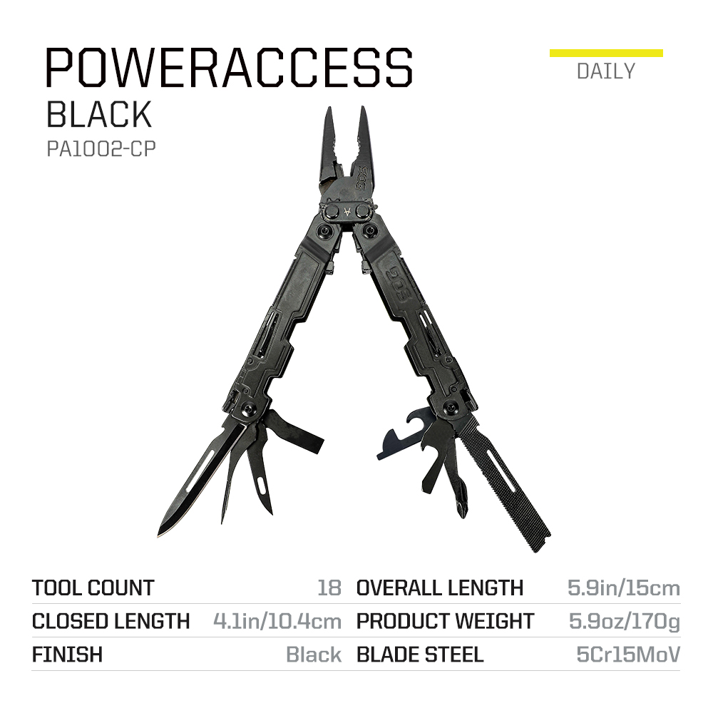 SOG 18 em 1 PowerAccess Compac - Edc Carry Pliers avaliação e preço