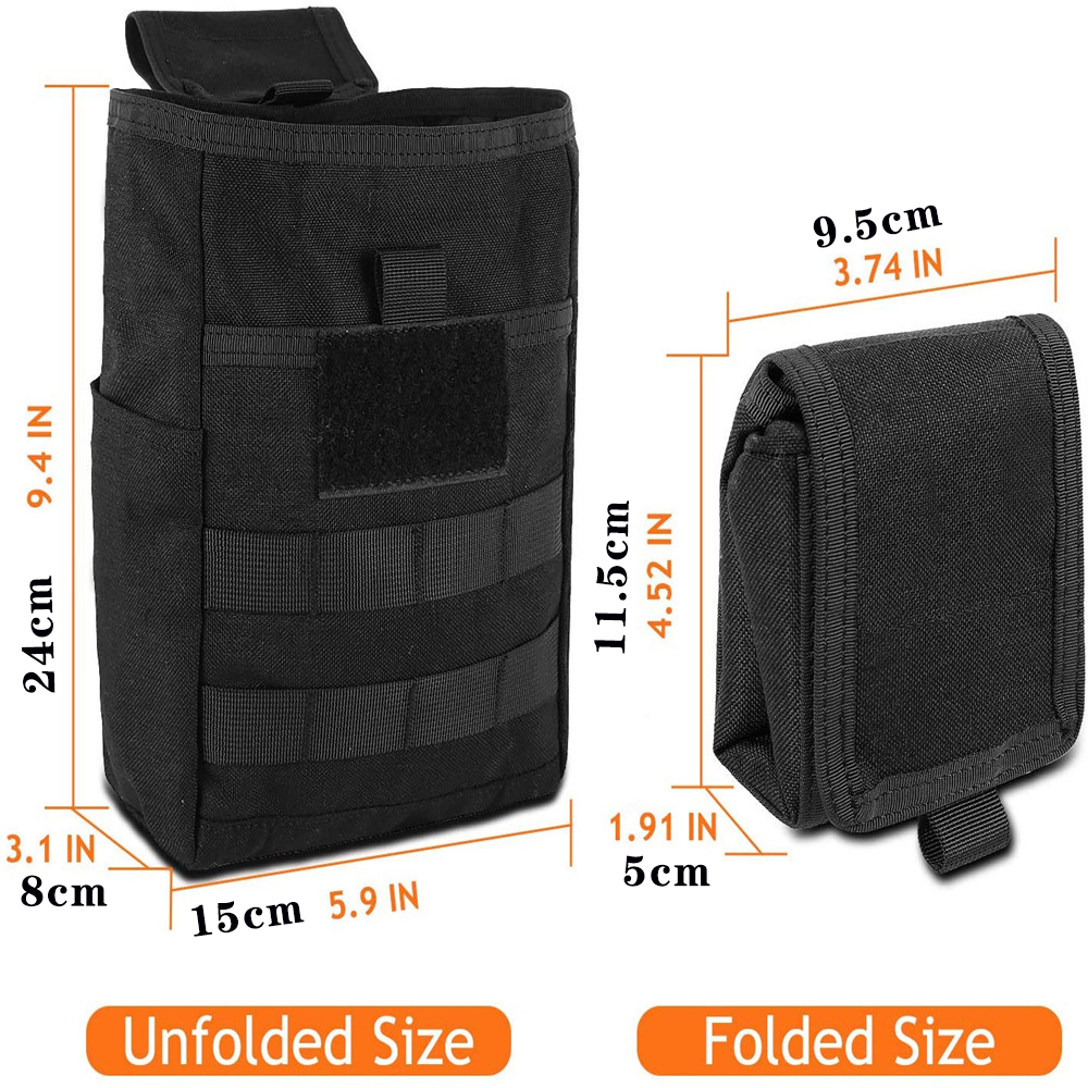 Dobrável molle despejo gota bo - Edc Carry Belt Pouch avaliação e preço