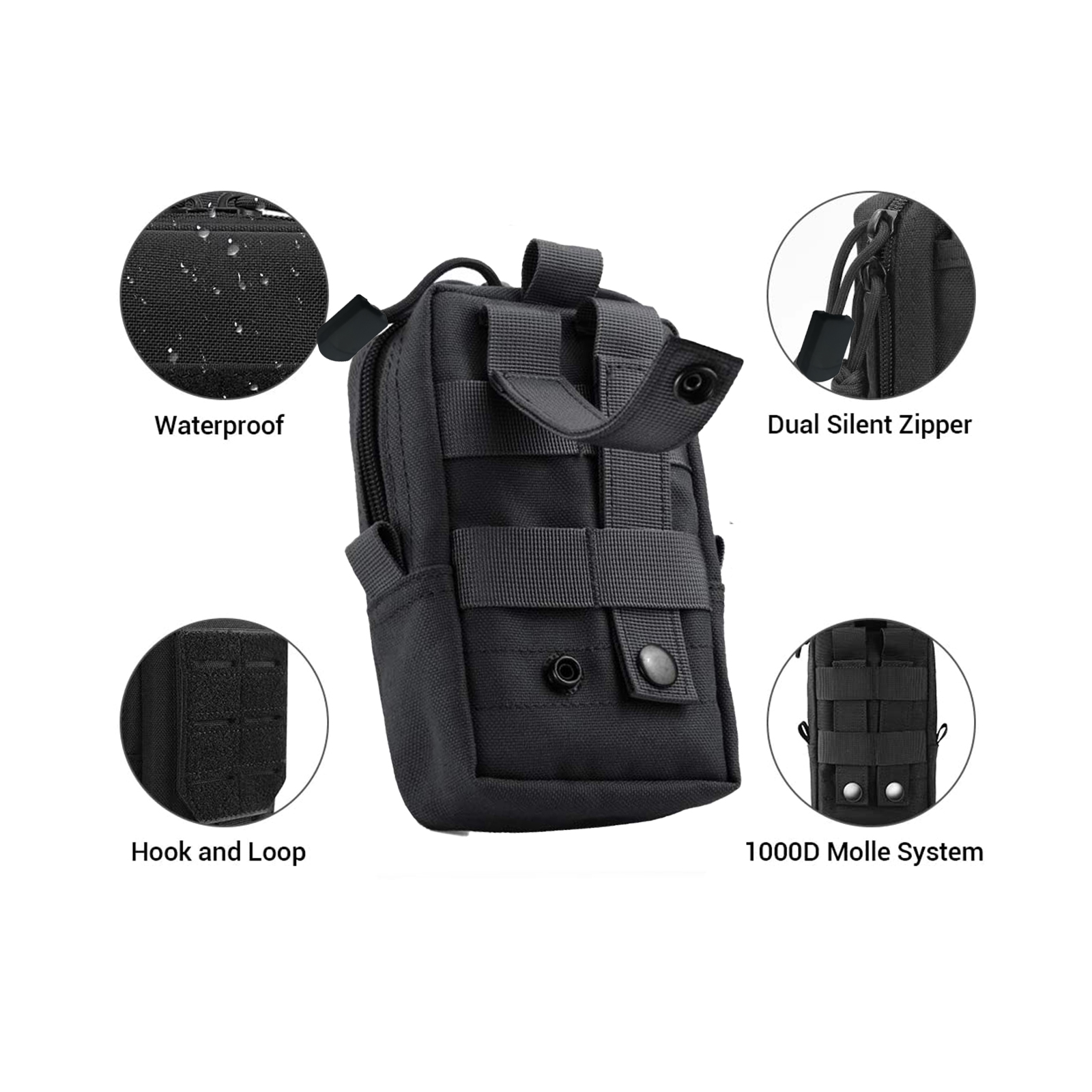 Molle tático bolsa cintura sac - Edc Carry Belt Pouch avaliação e preço