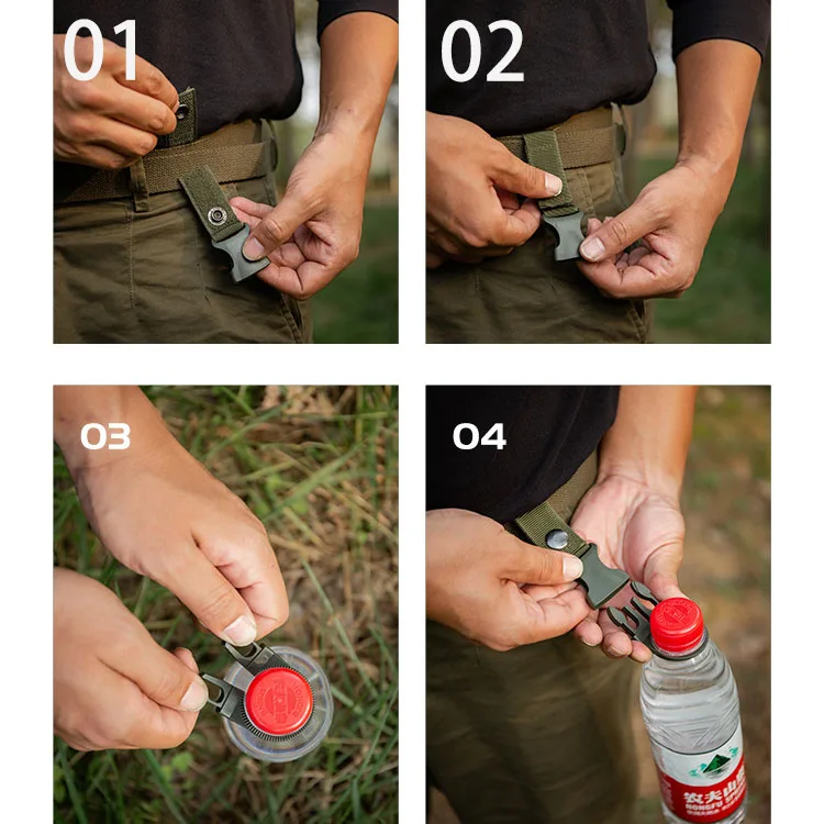 6 pçs acampamento webbing five - Edc Carry Kit avaliação e preço