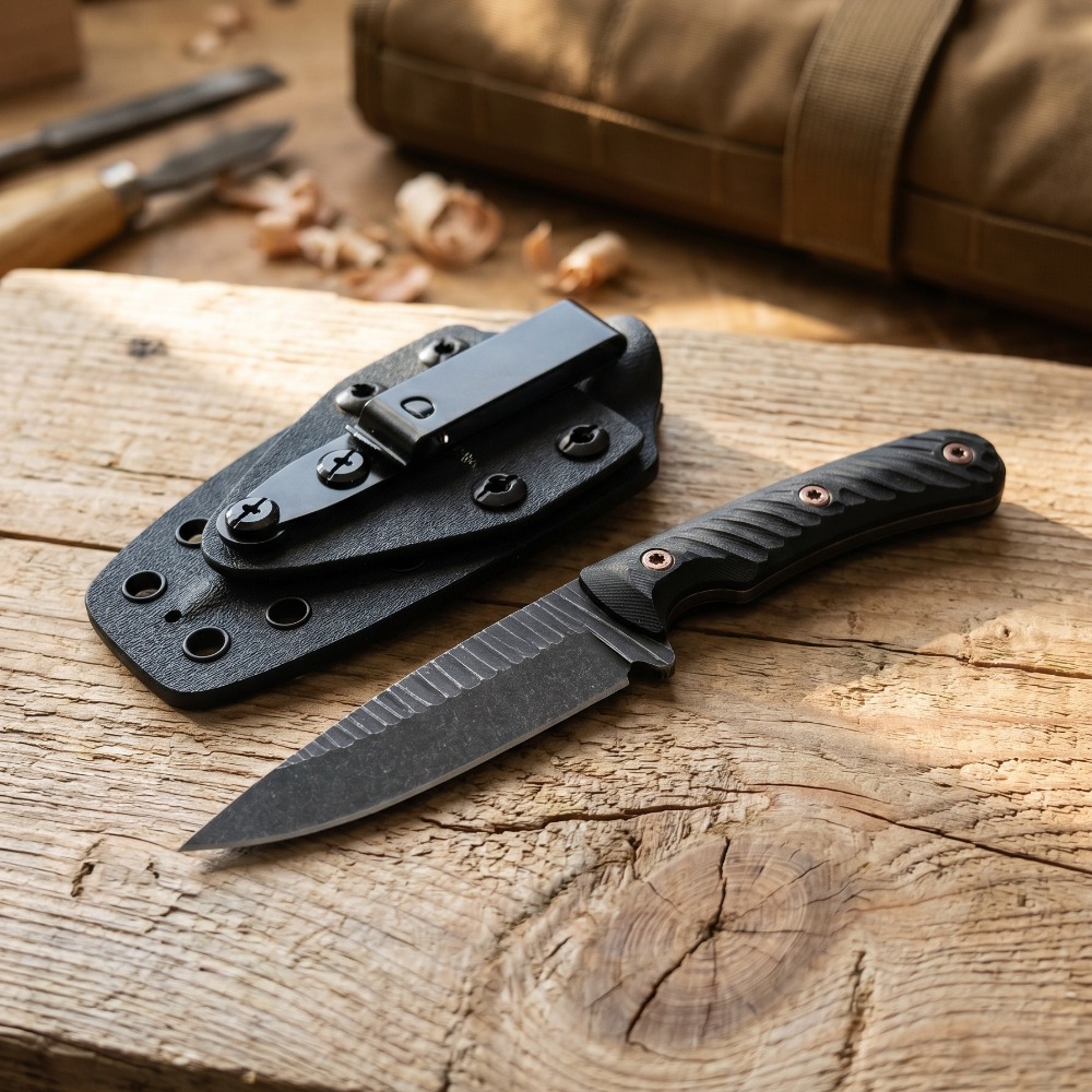 Faca Bushcraft Full Tang com L - Edc Fixed Blade Deep Carry avaliação e preço