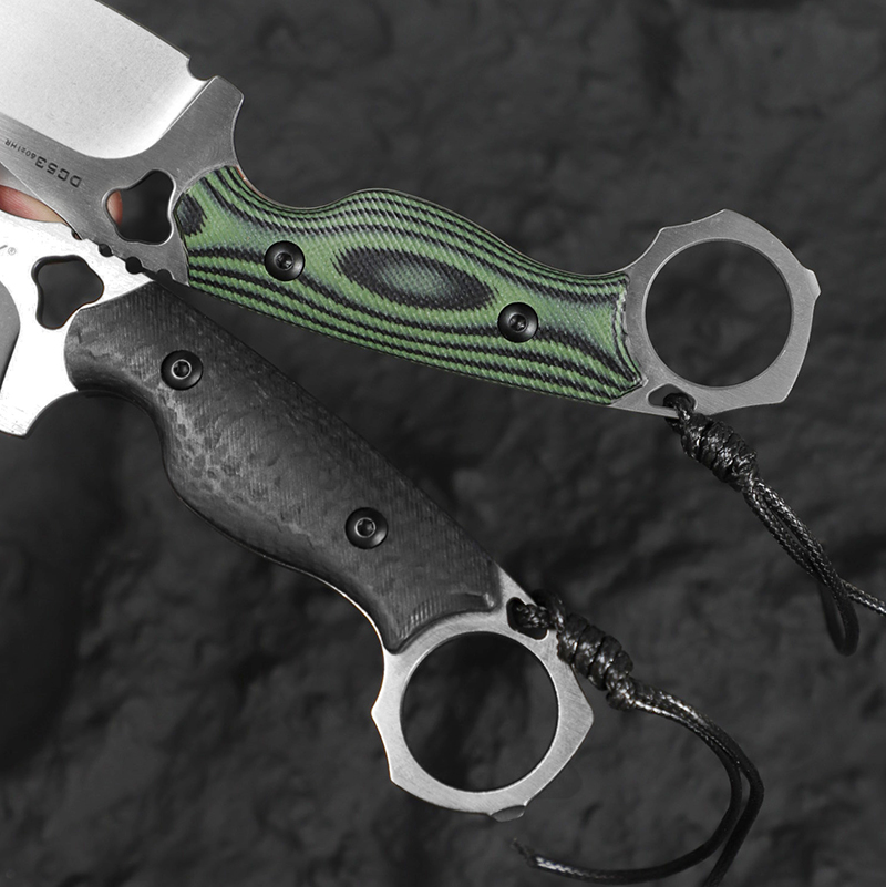 Faca de aço DC53 de alta durez - Edc Fixed Blade Deep Carry avaliação e preço