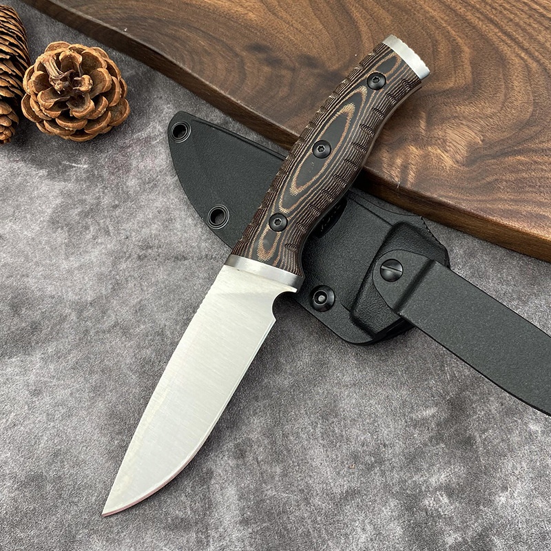 Faca reta d2 lâmina g10 alça e - Edc Fixed Blade Deep Carry avaliação e preço