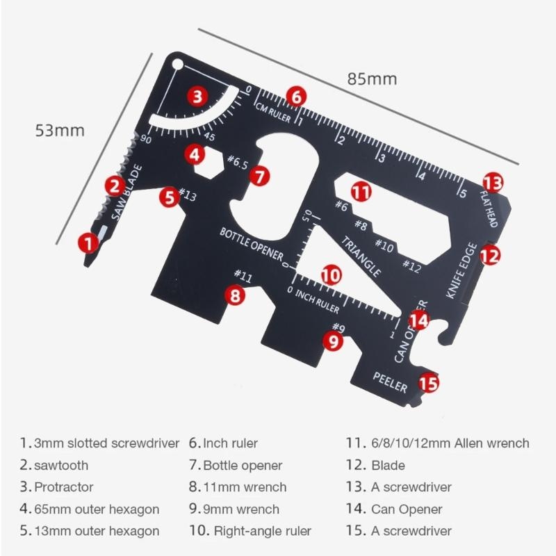 15 1 multiferramentas aço inox - Multitool Credit Card avaliação e preço