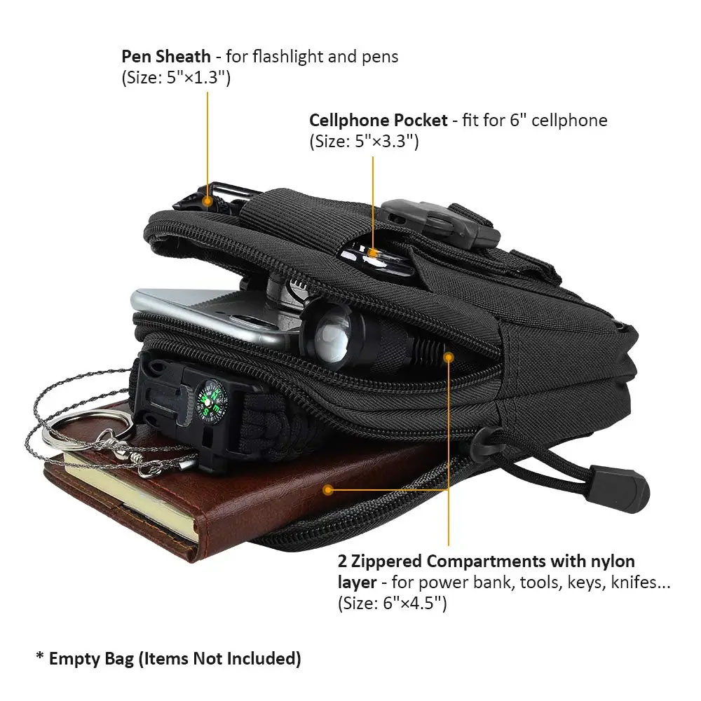Bolsa de Cintura Tática Multif - Edc Carry Belt Pouch avaliação e preço